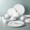 Good Price Porcelain Dinner Plate Supplier Promotion Gift Custom Fashion Tableware Accessory White Hotel Ceramics Dinnerware Set