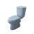 Import Good quality bathroom ceramic sanitary ware blue color toilet and pedestal sink toilet sets from China