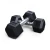 Import Good Quality Cast Iron Fitness Equipment Round Head Rubber Dumbbell from China