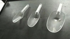 Good Quality Plastic Clear Bar Ice Scoop Ice shovel Container Bar Accessories ice scoop tools