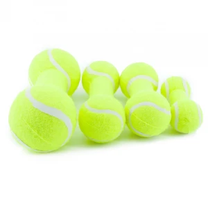 GRAVIM dumbbell shape squeaker pet tennis ball toys