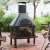 Import Guangdong Garden Heater Chimnea Wood Burner Steel Fire Pit from China