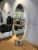 hair salon double barber station makeup mirror with lights led vanity mirror