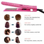 hair straightener travel LCD glitter flat irons bling rhinestone crystal hair iron extension