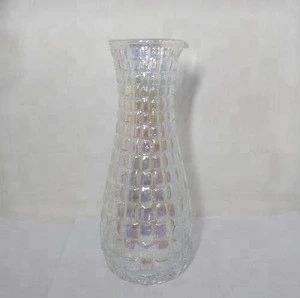 hand blown colored glass water juice coffee wine bedside carafe