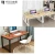 Import Hand Lifting Commercial Furniture Home Folding Round Adjustable System Part 4 Person Workstation Office Table from China