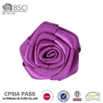 Hand Work Made Ribbon Flowers for Garment Accessories