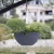 Import Hanging Planters Large 13.2 Inch Resin Flower Pots Outdoor, Garden Planters for Plants, Large Grey, Set of 2 from China
