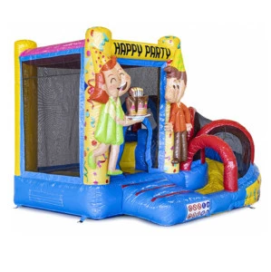 Happy party Mini PVC inflatable combo, jump house inflatable bouncer,commercial inflatable bounce house Jumping for sale