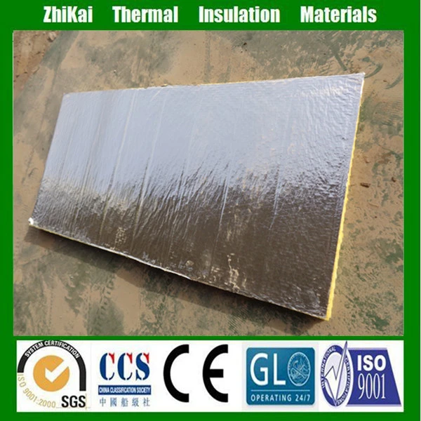 heat insulation & ce certified Rigid Acoustic glass wool board for duct