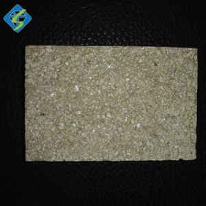 hebei hotsale 2100*900*25mm expanded silver fire-resistant light heat insulating fire vermiculite rated board for stove