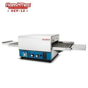 HEP-12 220V 12 inch Commercial Stainless Steel Electric Rotary Belt Conveyor Pizza Oven