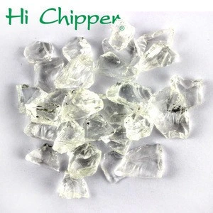 Hi chipper different size crushed recycle clear glass sand for water filter