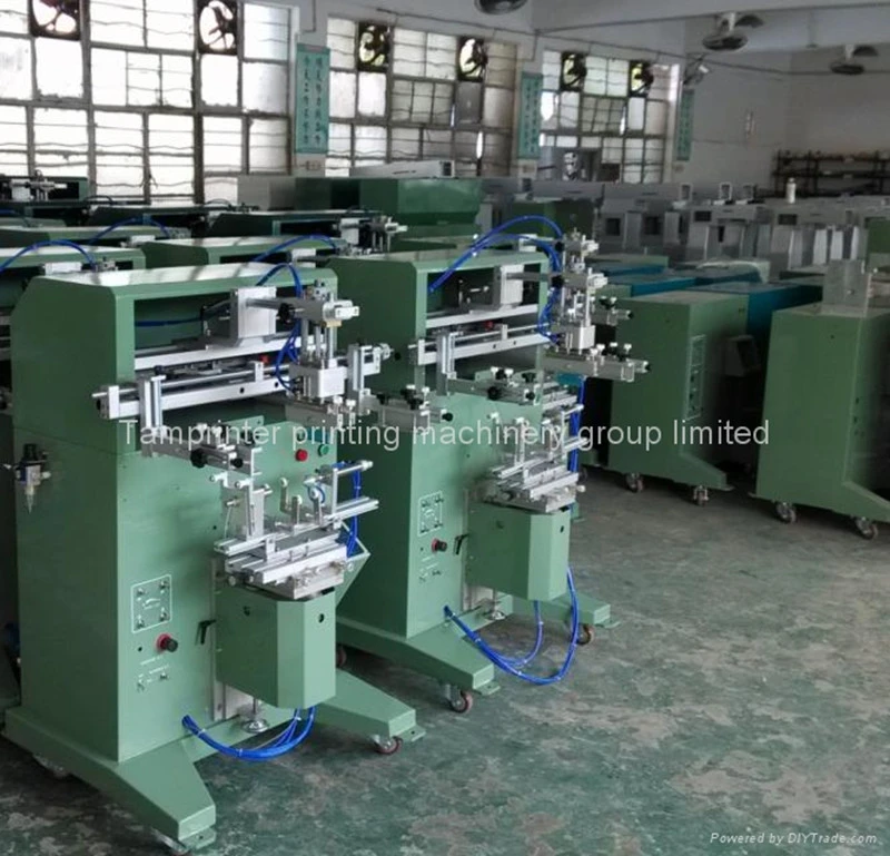 High automatic  functions cylinder Semi Automatic Screen Printer Silk Screen Printing