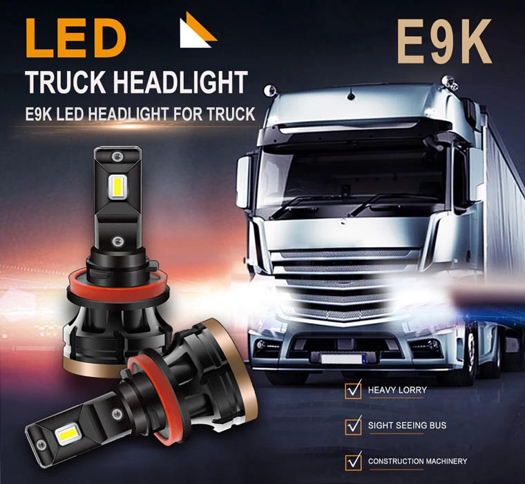 High Power High Low Beam 10000LM 60W H3 H1 H11 880 H7 LED Headlight Bulbs H4 C6 H8  H11 Heavy Lorry Truck LED Headlights H7