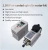 Import High-quality 1set 1.5kw 110v/220v Inverter + Collet ER11+ Air cooled square spindle motor kit for milling machine spindle from China