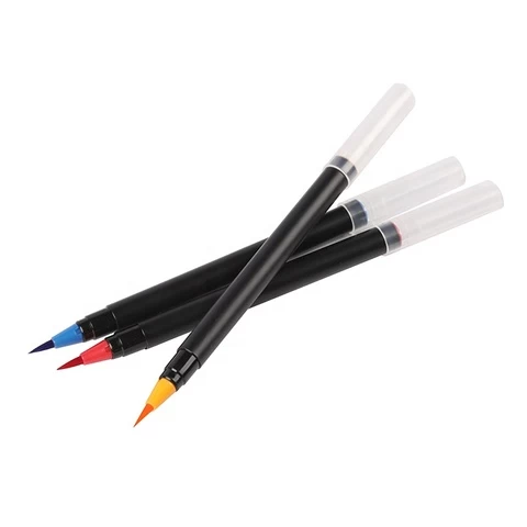 High Quality 24 Colors Nylon Nib Calligraphy Watercolor Art Brush Marker Pens