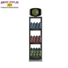 high quality 3 layer 48 bottles metal floor display stand