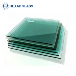 High Quality 4+0.38+4mm Green Laminated Glass in Real Estate&Building