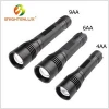 High Quality 9AA 6AA 4AA dry battery Aluminium Adjustable Focus High Power Tactical Led Zoom Flashlight Torch