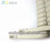 High Quality Bare Copper PVC Jacket 2 Pair Telephone Cords with white color