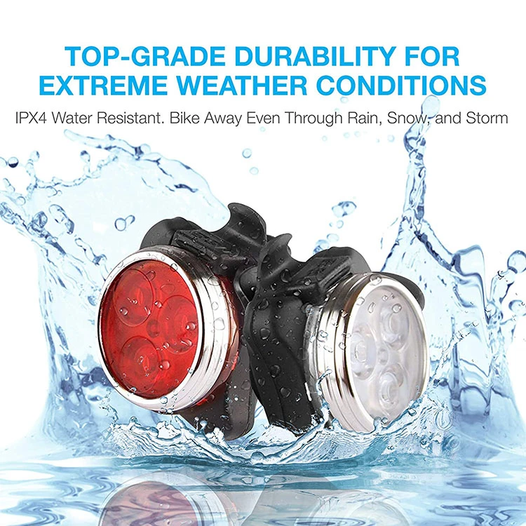 High Quality Bicycle Water Proof 4 Mode Aluminum Alloy Led Lights Rechargeable Bike Lights Accessories