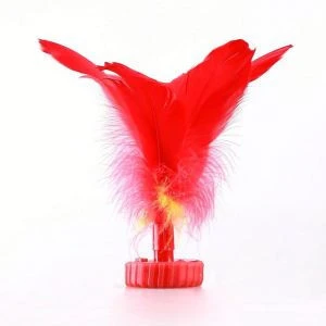 High quality colorful funny toys wholesale badminton shuttlecock goose feather