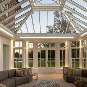 High quality customized aluminum alloy sunroom garden glass house
