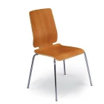 High quality dining furniture metal steel frame bent wood  fast food dining chairs for McDonald