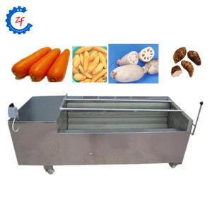 High quality fruit vegetable brush cleaning machine bamboo washer