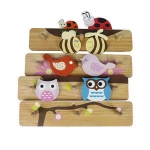 High Quality FSC Pinewood kids coat rack with Animal Design