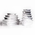 High-quality high-temperature barbeque baking multi-specification takeaway thickened non-deformed disposable aluminum foil box