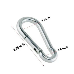 High Quality Industrial Metal Steel Climbing Carabiner Snap hook for sale