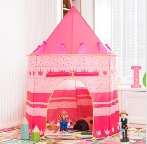 High quality kids indoor play tent princess toy Castle playing house kid indoor teepee tent