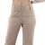 Import High quality ladies high waist beige suit wide leg pants from Italy