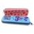 High Quality Pencil Pouch Light Luxury Red Rectangle Pencil Bags Custom Silicone Pencil Case