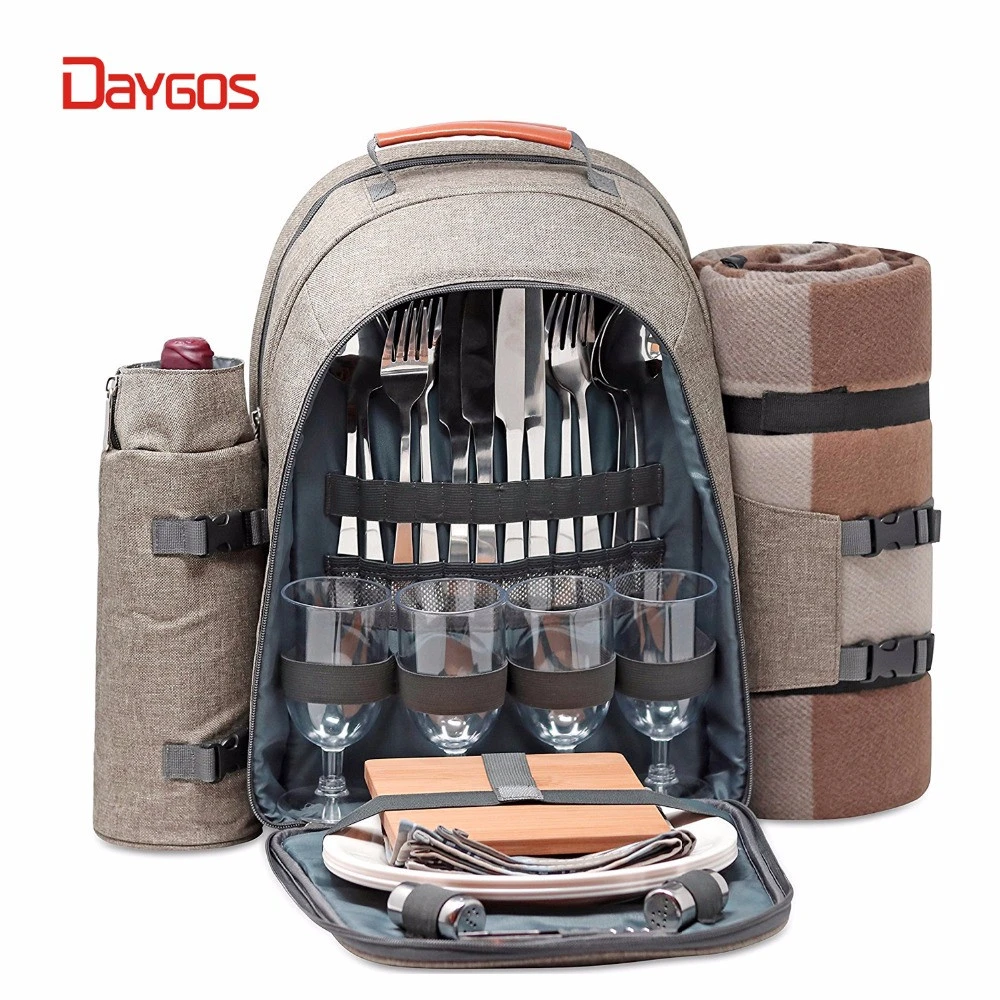 High quality picnic bag picnic backpack for 4 person picnic set Manufacturer