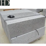 High Quality Polished G635 Pink Granite Outdoor Stairs Step Tiles Pink Granite Stair Prices