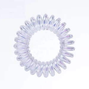 High quality ponytail manufacturers sprial hair bands telephone hair ties