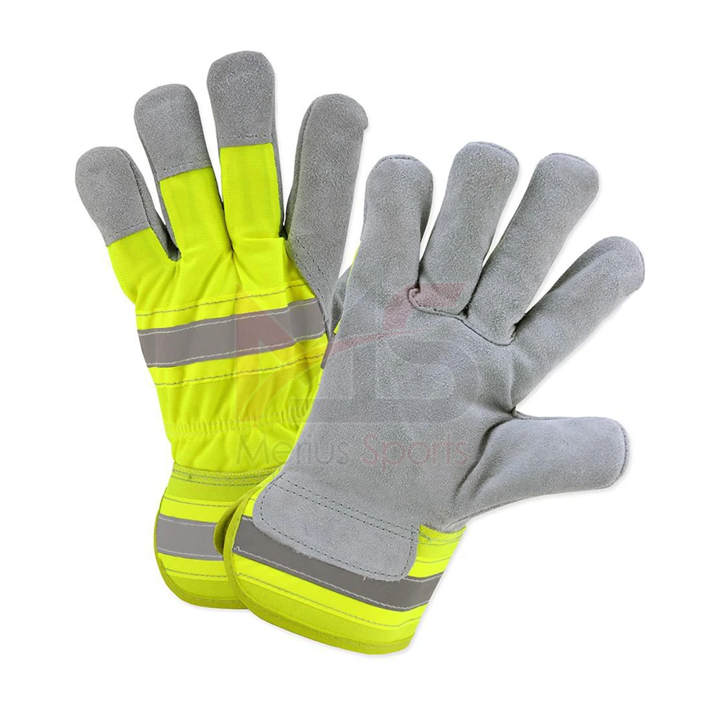 High Quality Shrink Resistant Stretchable Leather Working Safety Gloves