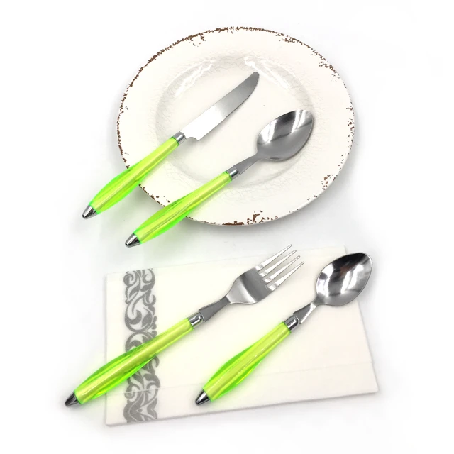 High quality stainless steel elegant flatware set soup spoon steak fork knife cutlery set dinner serving utensils tableware set