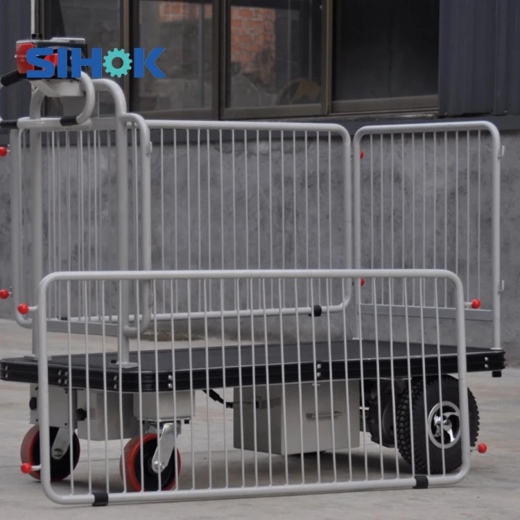 High Quality warehouse handling tools foldable hand cart trolley load 400kg electric platform trolley