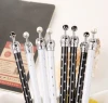 High quality writing stationery black or white cute 0.7mm crown automatic mechanical pencil for office school supplies