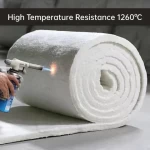 High temperature 1260 ceramic fiber wool blanket Thermal insulation Ceramic fibre products