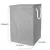 Import Hight Quality Linen Fabric Foldable Clothes Storage Hamper Laundry Basket With Lid from China