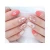 Import Hologram Crystal Glitters Gel Nail press on nails Coral Blue  leopard Sticker wraps nail polish strips Korean wholesale from South Korea