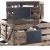 Import Home decor nesting different size craft display storage items solid wood crate from China