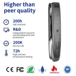 Home Electronic Keyless Digital Password Fingerprint TT Tuya APP Control Smart Door Locks