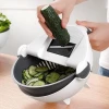 Home kitchen multi-function vegetable slicer vegetable cutter manual with replaceable blade