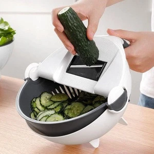 Home kitchen multi-function vegetable slicer vegetable cutter manual with replaceable blade